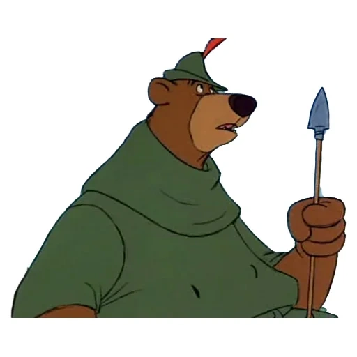 el hombre, robin hood, caricatura robin hood, robin hood disney, robin hood cartoon bear