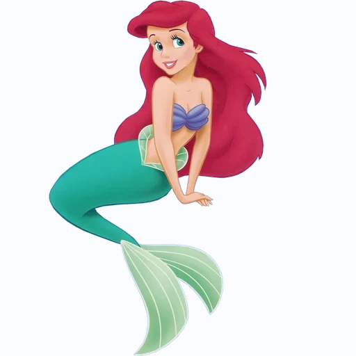 la sirena de ariel, aryel mermaid, personajes de ariel, la compañía walt disney, little mermaid ariel personajes