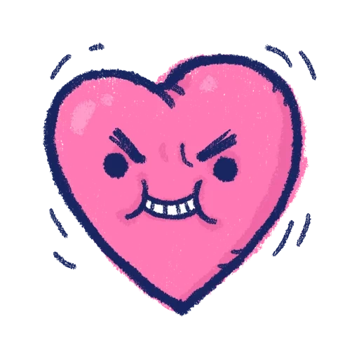 heart kawai, sweet heart, dizza 36 pack, smile heart doodle, heart emoticons