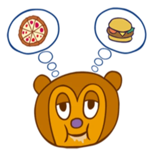 a toy, smile frome mi, parappa the rapper pj, bear brown emoticons, parappa the rapper pj bear