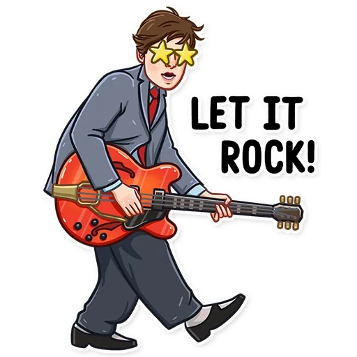 blues rock, back to the future, stick back to the future, cartoon boy plays guitar