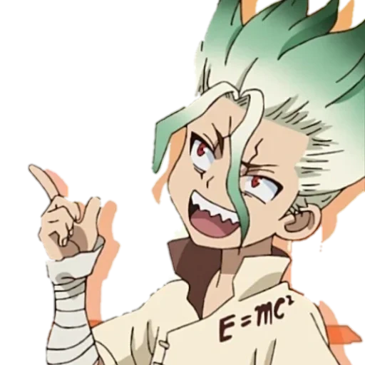 dr stone, senka dr stone, dr stone anime kawai, anime dr stone senka, i personaggi del dottor stone sono affondati