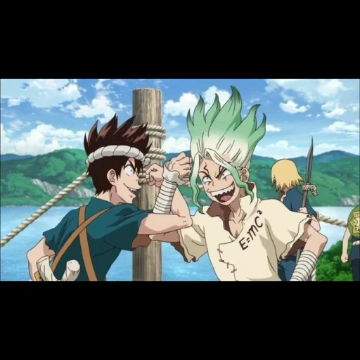 dr stone, dr stone suike, dr stone senka chrome, dr stone anime episode 11