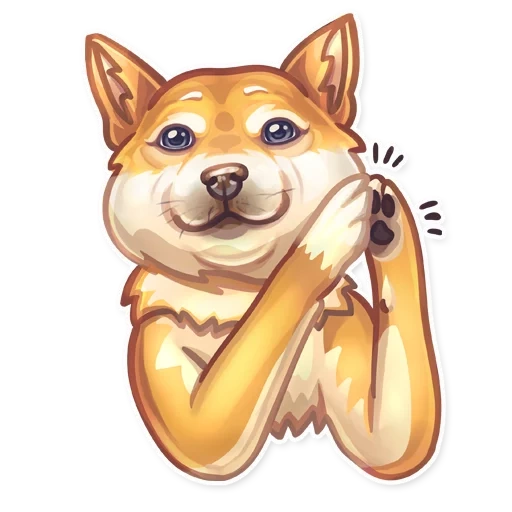 cani, shiba inu, cane wow, emoji doge, il cane di shiba