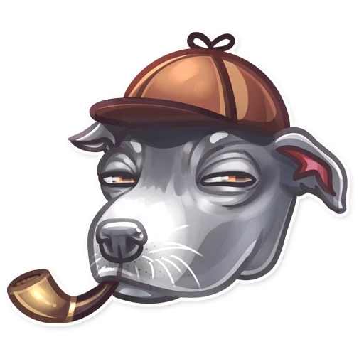 goat, dog, male, kit, pug zack sticker