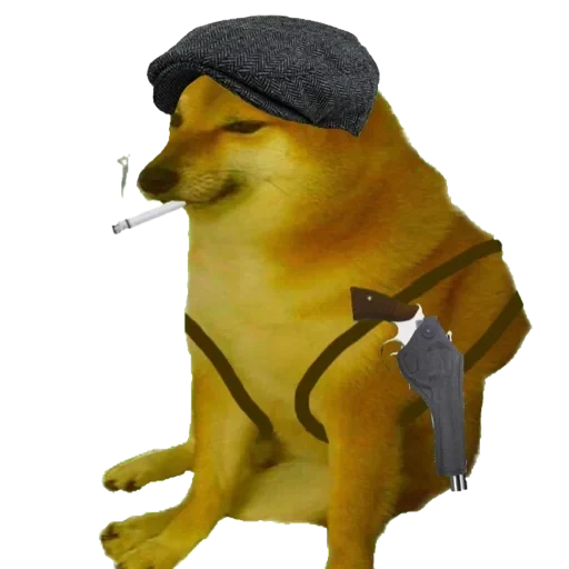 doge мем, собака мем, cheems doge, doge пистолетом