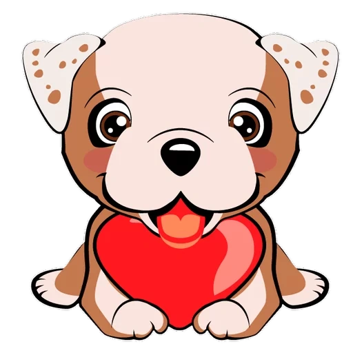 puppy, dogs, dogs, puppies, the dog is a heart