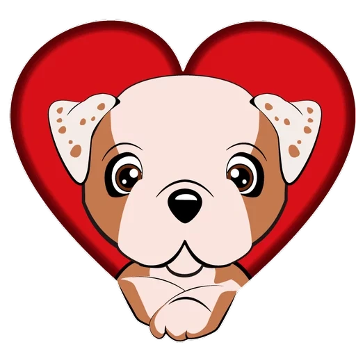 puppy, puppies, dogs, the dog is a heart