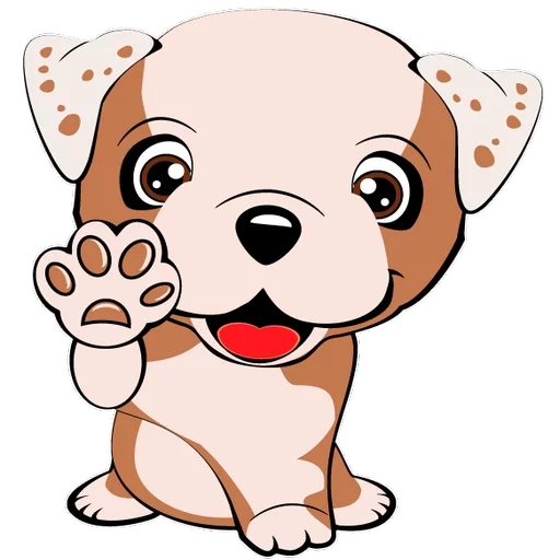 chiot, chiot, puppy hi, bonjour le chien, dessins animés de chiot