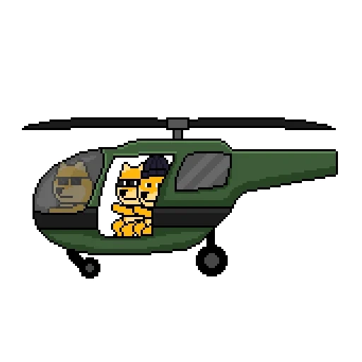 helicóptero, helicóptero sprite, helicóptero de pixel, um fundo transparente de helicóptero, o helicóptero é um fundo transparente