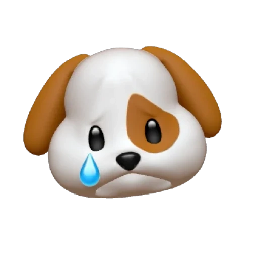 papis emoji, anjing senyum, anjing emoji, animoji dog, animoji bentuk anjing