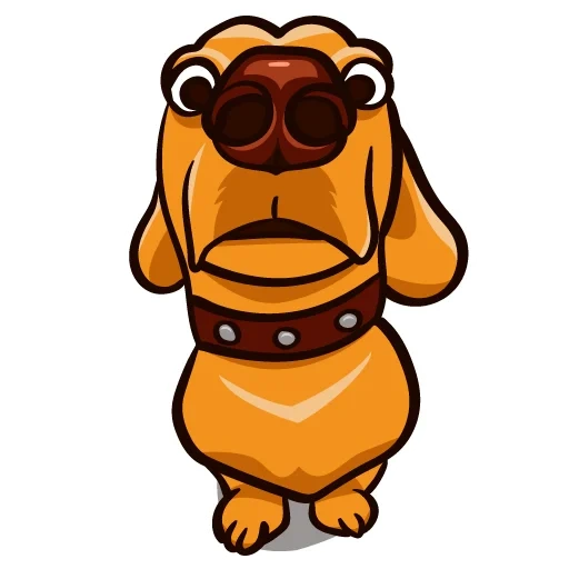 dachshund, cão, dachshund louco, cartoon de cachorro pugs