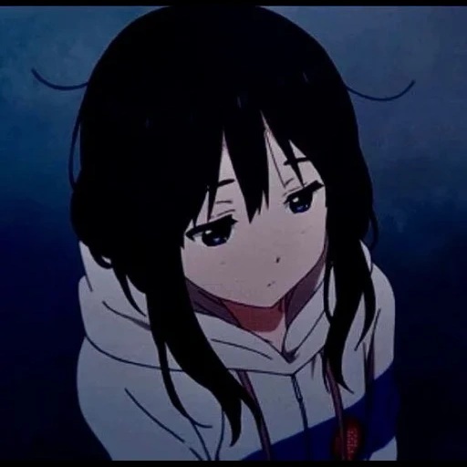 days, figure, anime dark color, sad animation, cartoon characters