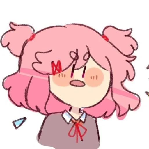 docks docks, natsuki doki doki, natsuki docks, anime cute drawings, docks docks literary club