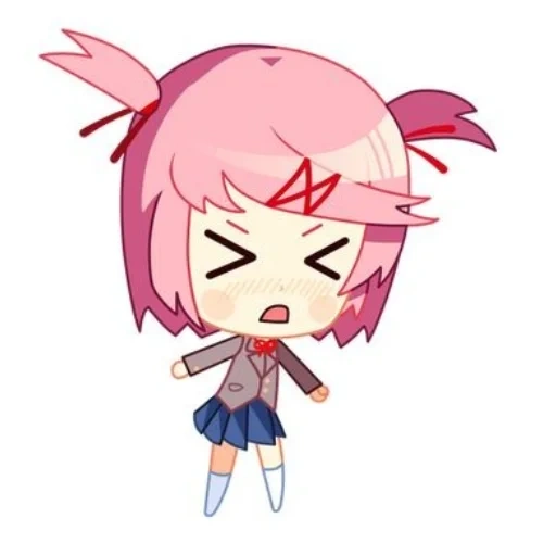 nazuka chibi, ddlc xia mu chibi, xia mu chibi è stato torto, wharf di chibi xiamu, doki doki literature club chibi natsuki