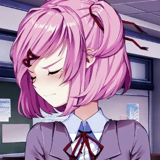 natsuki, doki doki, natsuki ddlc, natsuki icon, natsuki doki doki