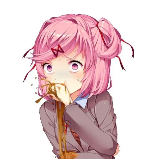 natsuki, d'accord, natsuki ddlk, ddlc natsuki, docks doki natsuki