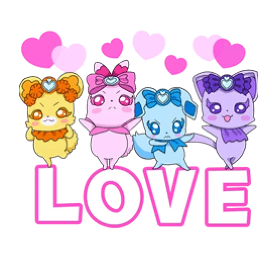 anime, cute drawings, cute animals, cute kawaii drawings, glitter force docks season 1 episode 1