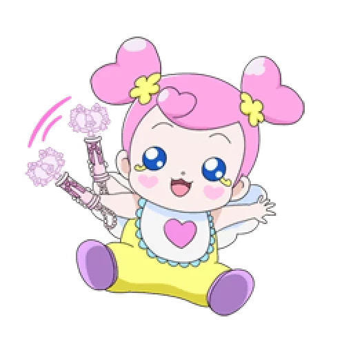 pretty cure, precure baby, precure mascots, doki doki precure ai, kira kira precure a la mode pekorin