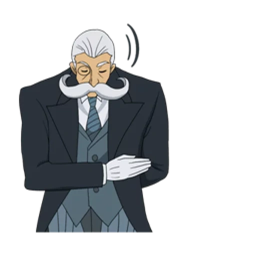 anime, anime, human, the butler's mustache, anime characters