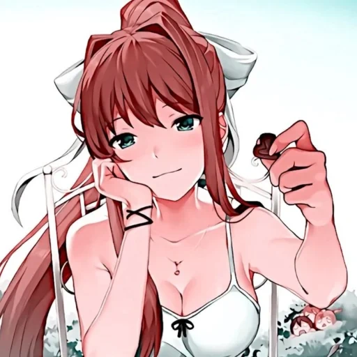 doki doki, menina anime, monica pier, doki doki literature, doki doki literature club monica akhgo