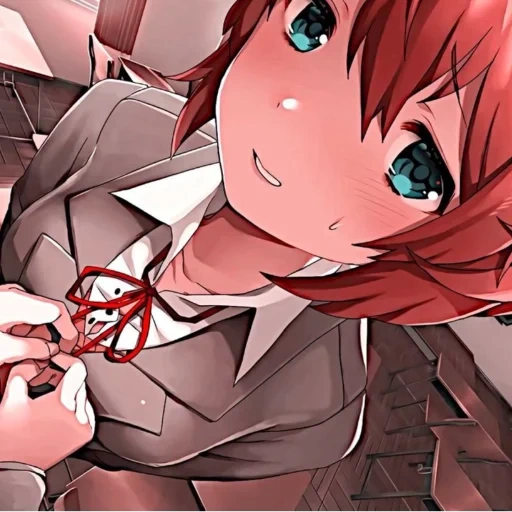 doki doki, only sauri, saiori docks, sayori doki doki, doki doki literature club anime