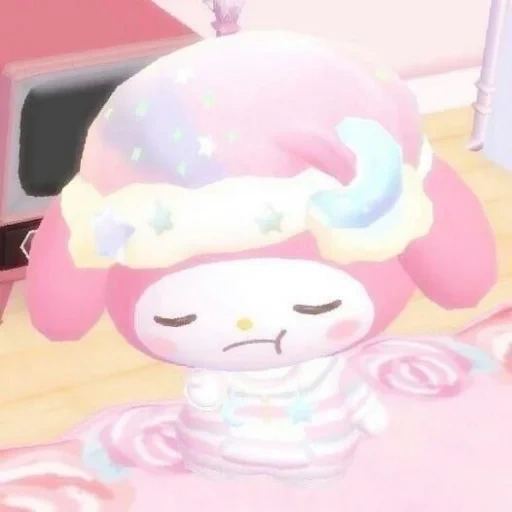 twitter, my melody, bonjour kitty, melody chaton esthétique, animal crossing new leaf