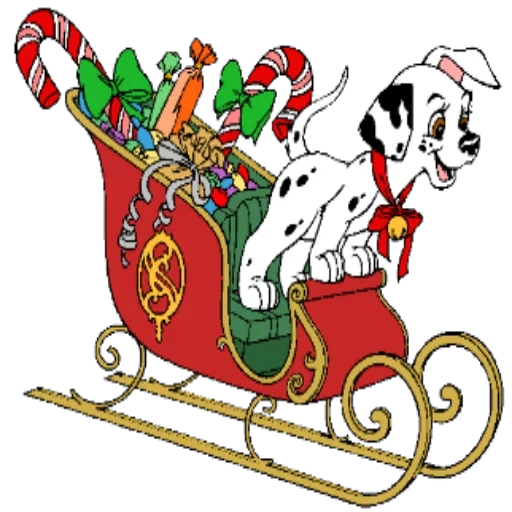 natal 101 dalmatians, 101 dalmatian christmas, 101 tahun baru dalmatian, 101 dalmatian beruntung dua nada, gambar dalmatian tahun baru