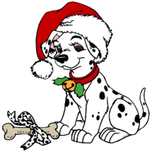 dalmatiner, 101 dalmatianer, 101 dalmatinische zeichnung, 101 dalmatiner weihnachten, 101 dalmatian neues jahr