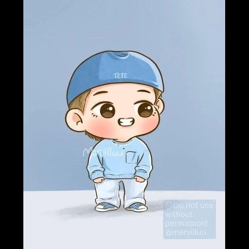 азиат, bts chibi, бтс динамит, аниме мальчики милые, чиби бтс намджун динамит