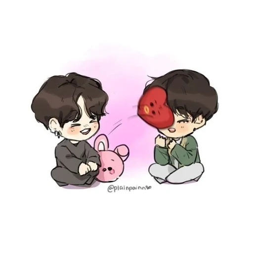 bts vkook, bts fanart, vkook fanart, bts vkook chibi, veröffentlicht von vkook chibi