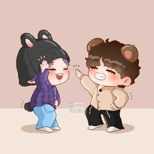 art chibi, sope chibi, bts fanart, bts wallpaper arta chibi, chibi exo kai obsession