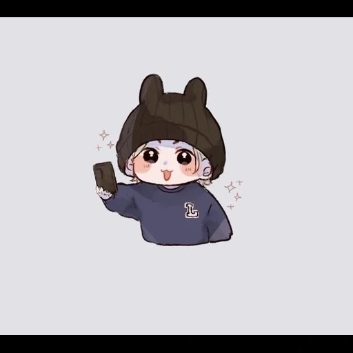 chibi bts, jung jungkook, jungkook bts, chibi chonguk 2021, desenhos fofos de chibi