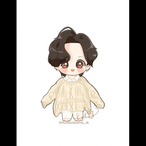 art chibi, chibi bts, jung jungkook, chibi fofo, desenhos fofos de chibi