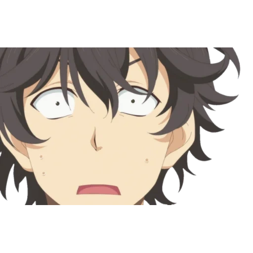 dazai, anime, hyouka ken, anime characters, dadzai osamu is surprised