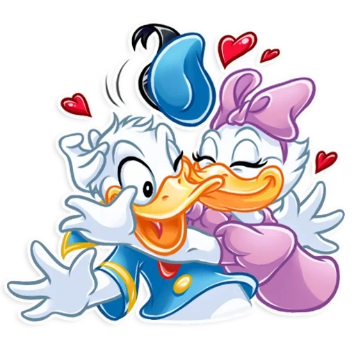 canard de marguerite, donald duck, donald daisy, dessins disney, les beaux watsap sont différents