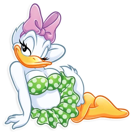 bebek daisy, daisy duck art, gambar disney, gambar kartun