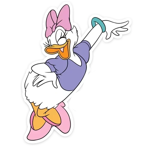 canard de marguerite, daisy de canard, donald duck, personnages des dessins animés de disney