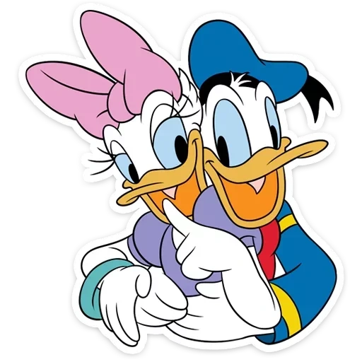 pato daisy, pato donald, donald daisy, grupo de três pessoas do pato donald, pato donald daisy