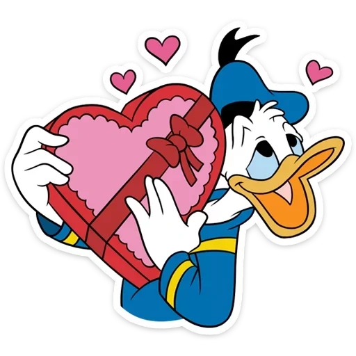 aimer, donald duck, donald duck daisi duck love, donald daisy day valentine, duck stories saint-valentin