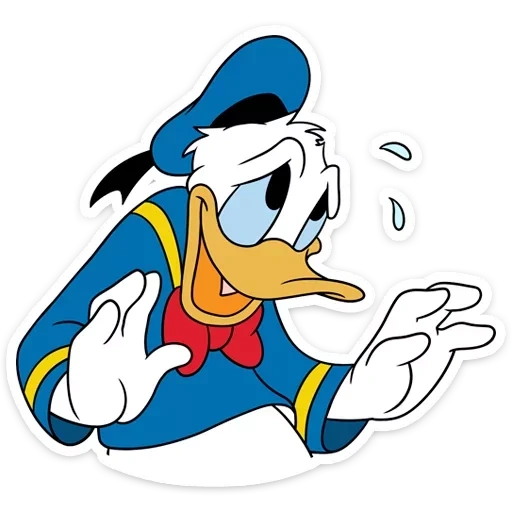 donald duck, donald duck 18, personnages disney, autocollant donald duck mickey