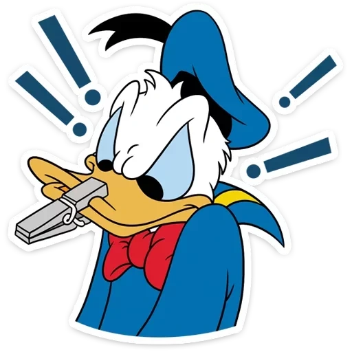 donald duck, donald duck evil, stickers donald duck