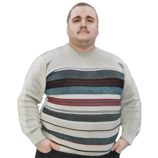 the male, male jumper, a striped male sweater