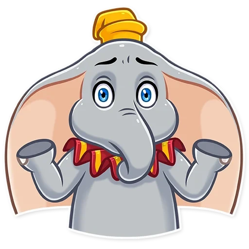 l'elefante dumbo, elefante carino, l'elefante dumbo