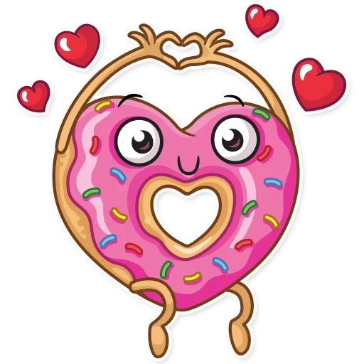 le ciambelle, le ciambelle, cuore di ciambella, ball foil cuore donut