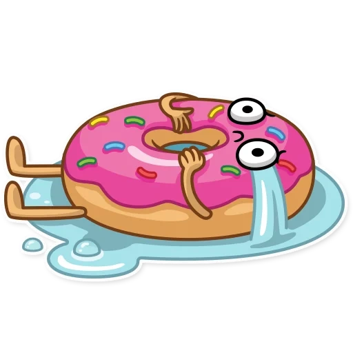 donuts, donuts, donut de dessin animé
