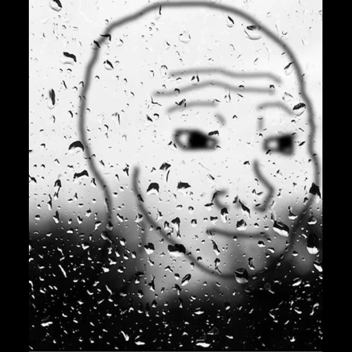 лицо, дождь, женщина, человек, грустная музыка
