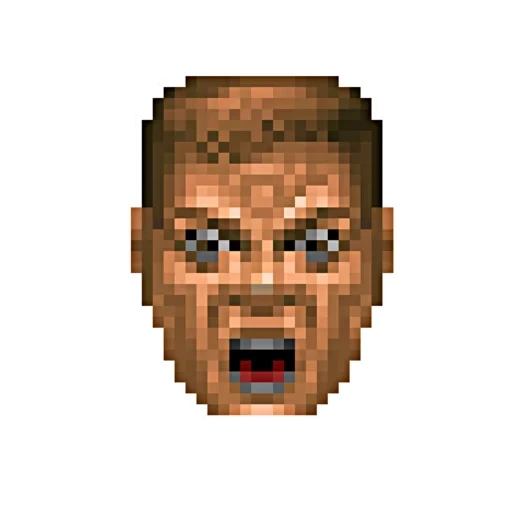 doomguy, visage doomguy, doomguy 1993, dumgai doom 2, face doomguy 1993