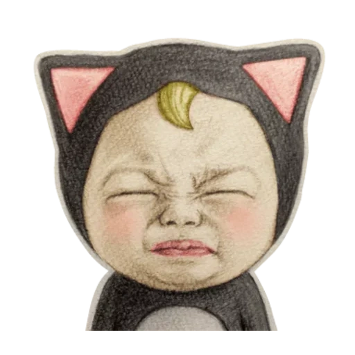 sadayuki, emoji kucing, meme 2016, mem cina, wanita kucing emoji