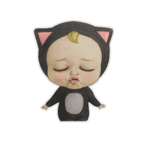 gato, gato, emoji de gato, mashka kilvashka, mujer gato emoji